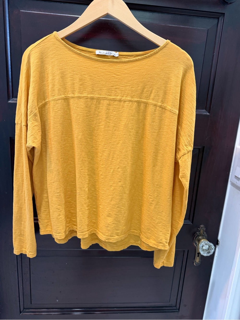 Michael Stars Mustard Yellow Long-Sleeve Tee